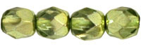 Fire-Polish 4mm : Lt Peridot