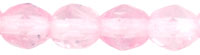 Fire-Polish 4mm : HurriCane Glass - Milky Pink/Crystal