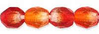 Fire-Polish 4mm : HurriCane Glass - Crimson/Hyacinth/Crystal