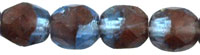 Fire-Polish 4mm : HurriCane Glass - Oxblood/Sapphire