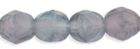 Fire-Polish 4mm : HurriCane Glass - Milky Blue-Gray/Pink