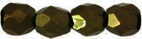 Fire-Polish 4mm : Metallic Brown