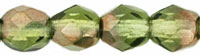 Fire-Polish 4mm : Copper - Olivine