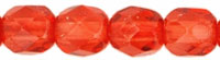 Fire-Polish 4mm : Coated - Salmonberry