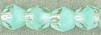 Fire-Polish 4mm : HurriCane Glass - Crystal/Teal