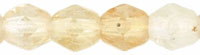 Fire-Polish 4mm : HurriCane Glass - Antique Ivory
