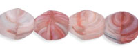 Fire-Polish 4mm : HurriCane Glass - Matte - Raspberry Mint Ice Cream
