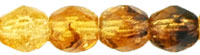 Fire-Polish 4mm : HurriCane Glass - Topaz/Amethyst