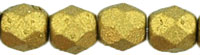Fire-Polish 4mm : Matte - Metallic Aztec Gold
