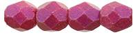 Fire-Polish 4mm : Opalescent Neon Pink