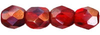 Fire-Polish 4mm : Twilight - Siam Ruby