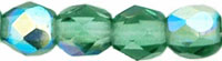 Fire-Polish 4mm : Prairie Green AB