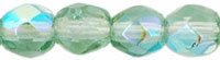 Fire-Polish 4mm : Lt Prairie Green AB