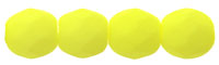 Fire-Polish 6mm : Neon Yellow