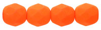 Fire-Polish 6mm : Neon Orange