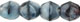 Fire-Polish 6mm : Gray/Black