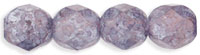 Firepolish 6mm : Luster - Stone Amethyst