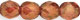Firepolish 6mm : Luster - Rose/Gold Topaz