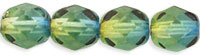 Pearl Coat - Fire-Polish 6mm : Coated - Jonquil/Montana