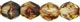 Fire-Polish 6mm : HurriCane Glass - Jonquil/Amethyst