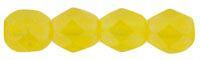 Fire-Polish 6mm : Matte - Luster Iris - Lemon