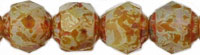 Renaissance Fire-Polish 6mm : Milky Topaz - Picasso