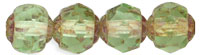 Renaissance Fire-Polish 6mm : Peridot - Picasso