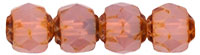 Renaissance Fire-Polish 6mm : Milky Translucent Pink - Picasso