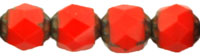 Renaissance Fire-Polish 6mm : Opaque Red - Picasso