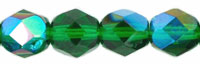 Firepolish 6mm : Green Emerald AB