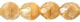 Firepolish 8mm : Crystal/Beige