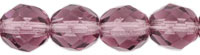 Fire-Polish 8mm : Med Amethyst