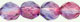 Fire-Polish 8mm : Dual Coated - Tanzanite/Fuchsia