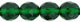 Fire-Polish 8mm : Green Emerald