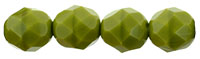 Fire-Polish 8mm : Opaque Olive