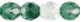 Fire-Polish 8mm : Crystal/Spearmint