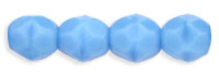 Fire-Polish 8mm : Sky Blue Coral