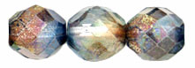 Fire-Polish 10mm : Luster - Amethyst/Blue/Crystal