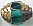 Antique Style Facetted 10/8mm - Oval Bronze : Emerald