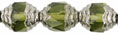 Antique Style Faceted 10 x 8mm - Oval Silver : Olivine