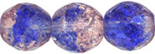 Crackle Firepolish 10mm : Lt Pink/Blue
