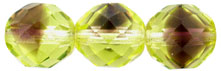 Fire-Polish 12mm : Olivine/Amethyst