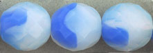 Fire-Polish 12mm : Arctic Blue/Milky White