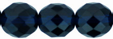 Fire-Polish 12mm : Dk Capri Blue