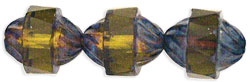 Antique Style Faceted 12 x 9mm - Oval : Olivine - Picasso