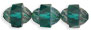 Antique Style Faceted 12 x 9mm - Oval : Emerald - Picasso