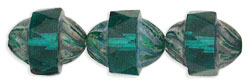 Antique Style Faceted 12 x 9mm - Oval : Emerald - Picasso