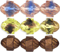 Antique Style Faceted 12 x 9mm - Oval