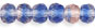 Gem-Cut Rondelle 5 x 3mm : Lt Pink/Blue