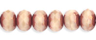 Gem-Cut Rondelle 5 x 3mm : Copper - Beige
